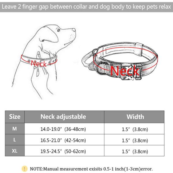 

tactical dog collar with handle durable military nylon dog collar adjustable training collar for large dogs k9 german bbyofu