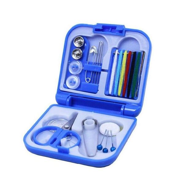 

200set portable travel sewing kit thread needles mini plastic case scissors tape pins thread threader set home sewi qylyaf mj_bag