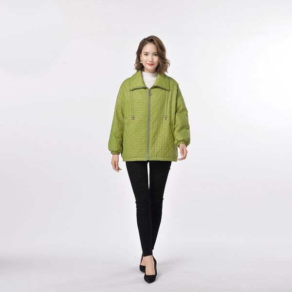 

2021 new red and green warm long chinese style tang suit silk down coat, Black