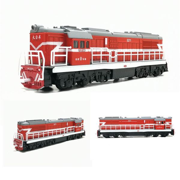 

alloy locomotive pull back model train toy 1/87 sound light children toys car