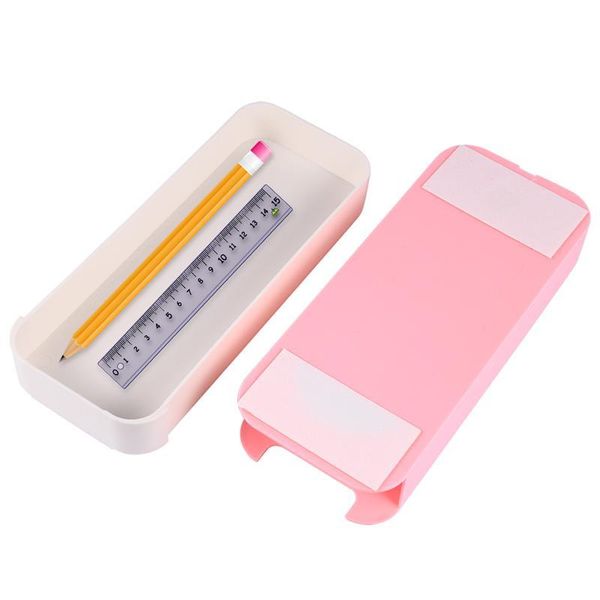 

under adhesive style abs table organizer hidden plastic desk drawer pen storage box 1pc bbyqot bdetoys