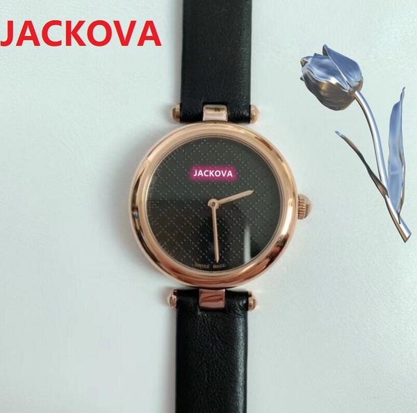 Super Version Vera Pelle Donna Piccoli orologi 32mm Movimento al quarzo giapponese Orologio da tavolo Fashion Business crimine zaffiro Orologi da polso Relojes De Marca Mujer