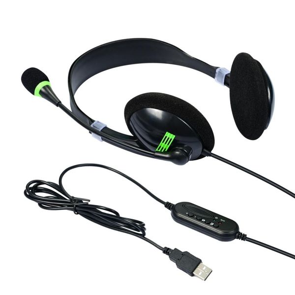 

computer usb interface headphone aviation headset with microphone