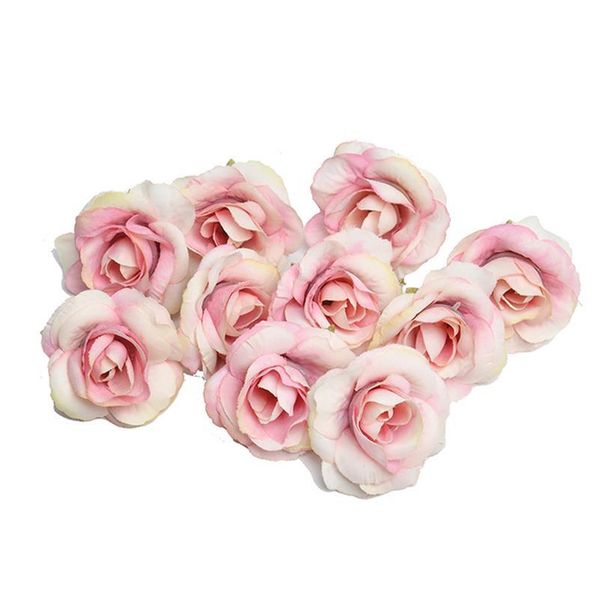 

5/10pcs artificial flowers silk rose flower head for wedding party home decoration diy craft gifts wreath scrapbook fak jllphg