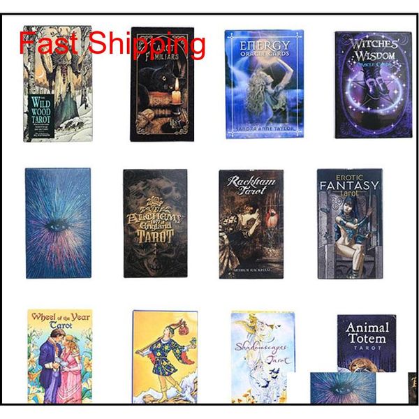 

new english version oracle tarot cards light seer's guidance divination fate oracle party deck board game wxec5