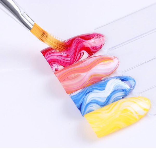 

nicole diary gradient painting pen drawing brush white rhinestone handle nail art tool nico bbyqlm