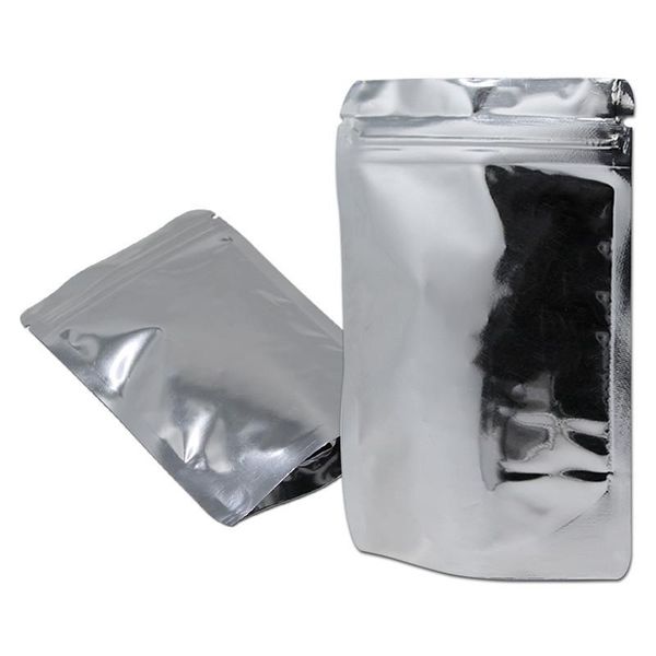 

100pcs lot variety of colors stand up ziplock mylar foil bags grip seal food storage packaging pouches package bag h bbylsv