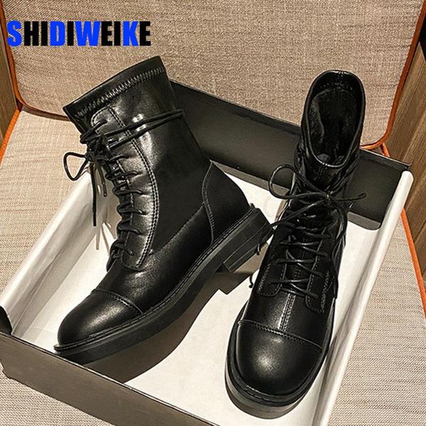 

zipper boots fashion womens boots ankle platform women western platform lace-up rubber women black ac217