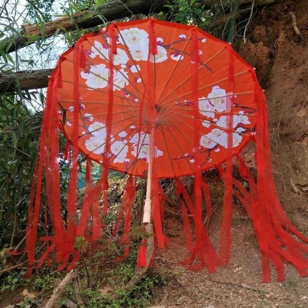 

cos pgraphy ancient costume prop tassels umbrella ancient yarn classical oiled paper animation umbrella parasol qylfvz mywjqq