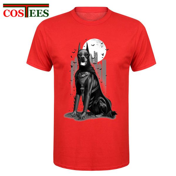 

sport kawaii doberman dog t shirts men 2018 leisure summer tyle short sleeve mens cotton t-shirt fashion men/woman batdog t shirt