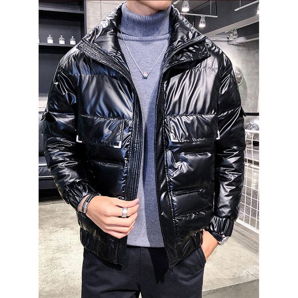 

мужчины моды куртки 2020 новое прибытие mens casual модные вниз пальто hots продажа keep warm верхняя одежда мужчины clothings, Black