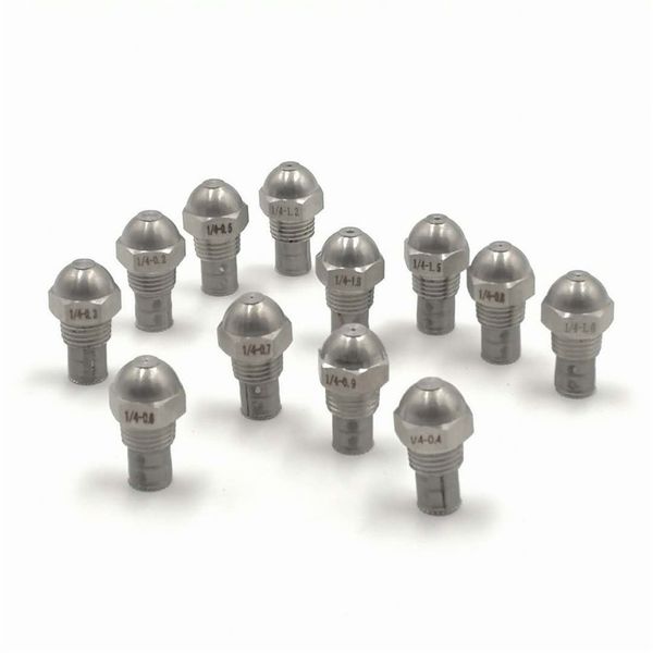 

0.3,0.5,0.6,0.8,1,1.2,1.5,1.8mm 1/4"oil nozzle for burner,boiler oil burner nozzle,water mist fuel injector,fog mist nozzle