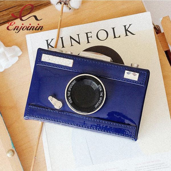 

vintage fashion pu leather camera model casual personality clutch bag ladies chain shoulder bag handbag mini purse messenger