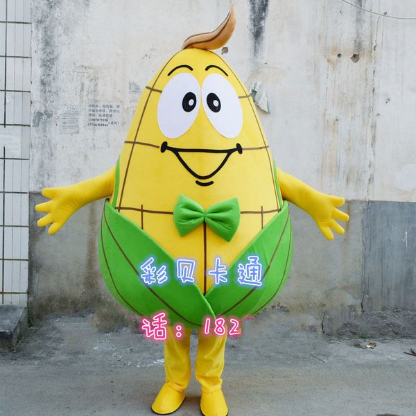 

mascot costumes vegetables theme anime costumes corn cartoon mascot costumes carnival fancy dress halloween party performance costume, Red;yellow