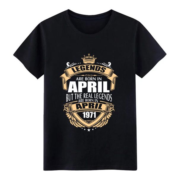 

legends are born in april 1971 customize short sleeve euro size 3xl leisure fitness new fashion sport hooded sweatshirt hoodie t shirt