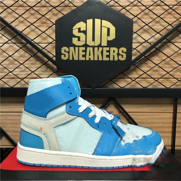 

high og 1 basketball shoes 1s mid chicago university blue metallic gold pink green black unc patent men women sneakers trainers