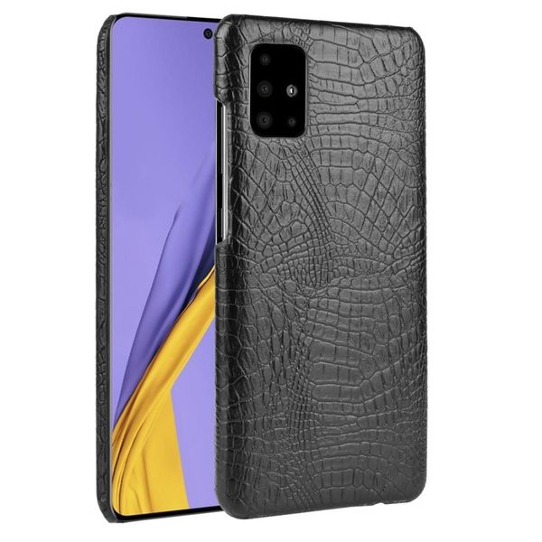 

for galaxy a51 shockproof crocodile texture pc pu case