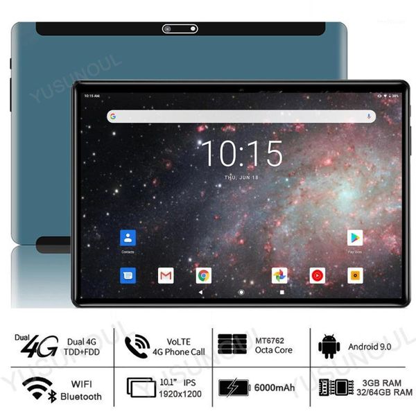 

fhd android 9.0 4g phone call 3gb ram 32/64gb rom 5g wifi 1920*1200 ips octa core tablet pc 10 inch google play tablets 10 10.1"1