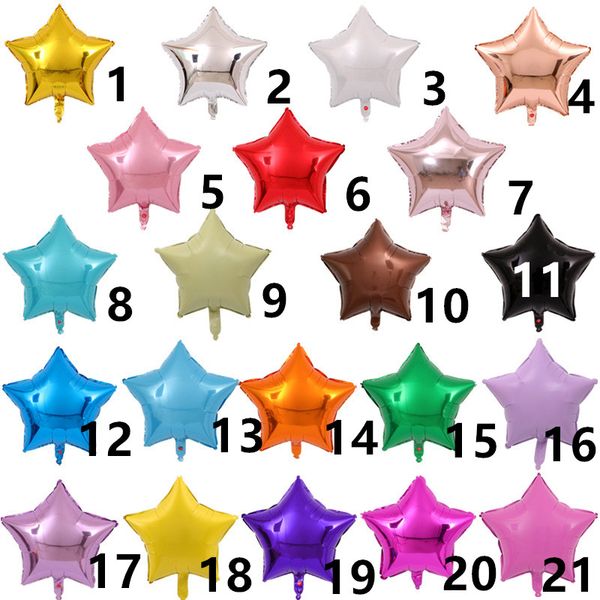 

18" звезда фольга воздушные шары свадьба гелиевые шары фольги украшения товары надувные воздушные шары рождественские украшения партии