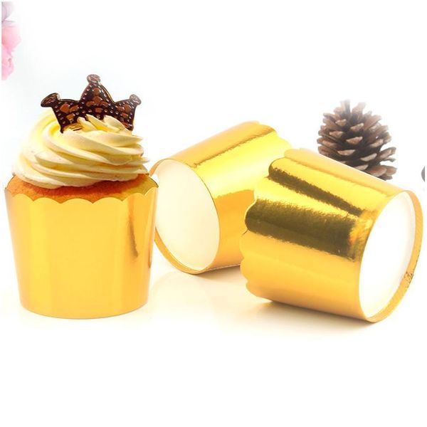 

50pcs oilproof cupcake wrappers liner baking cups muffin cupcakes paper cup wedding caissettes cupcakes paper cases past qylmph