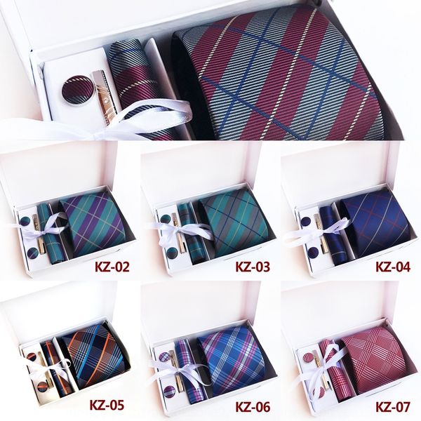 

gpsr 2019 male style necktie navy slim party ties for stripes color accessories box fashion men ties wedding neckties, Black;blue