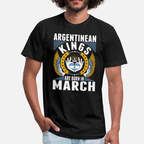 

argentinean kings are born in march t shirt cool digital printing vintage tracksuit hoodie sweatshirt