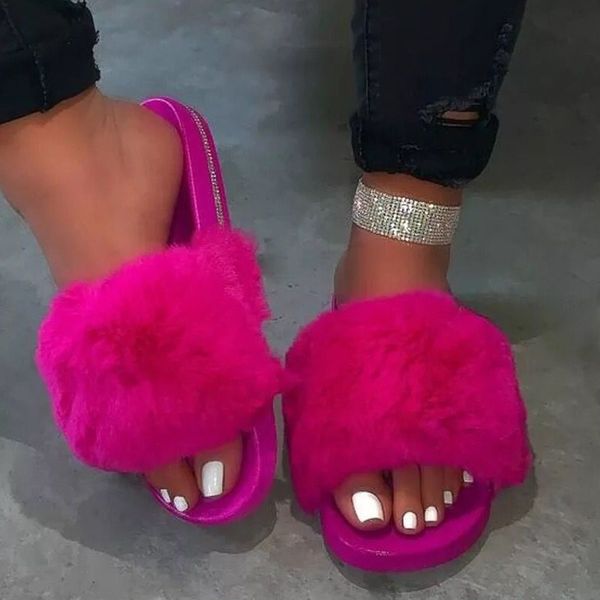 

mcckle женщины 2020 крытый дом пушистые тапочки теплые повседневные хрустальные флип флопы открытый нескользящий слайды пляжа конфеты цвет л, Black