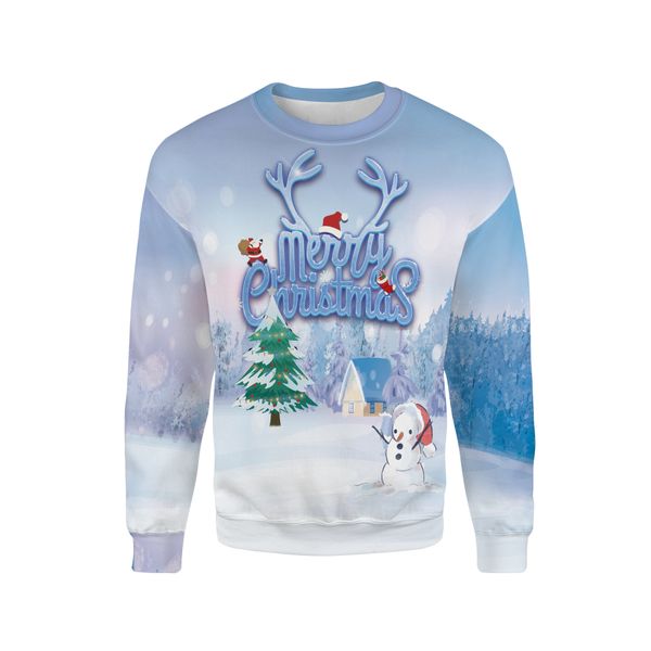 

2021 new new female man s-4xl daddy eve ugly christmas snow 3d print shirt with hoodie warm sweater e2mm, White;black