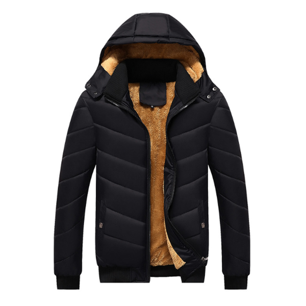 

2020 autumn winter new mens hooded casual plus size coat plaid cashmere cotton jacket casaco masculino jaqueta erkek giyim baggy, Black
