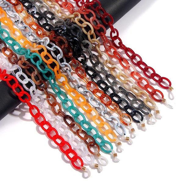 

flatfoosie multicolor acrylic glasses chain for women reading non slip sunglasses chain lanyard eyewear neck holder h jllujb