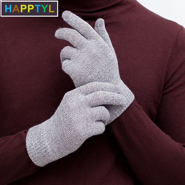 

vip. happtyl 1pair polar sport touch screen smartphone gloves, brushed interior comfort & warmth, compatible for universal phones, Blue;gray