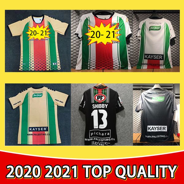 

2020 palestine soccer jersey 20 21 thailand palestinians palestino rosende high-quality football shirt size:s-2xl, Black;yellow