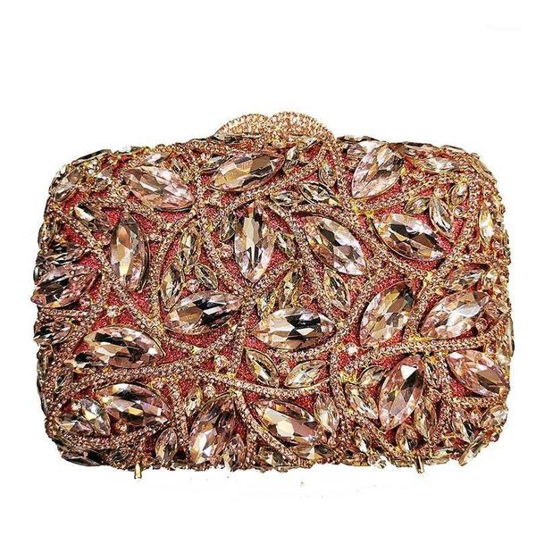 

xiyuan 2020 crystal rhinestone handbags women bags gemstone diamond ladies evening clutches bags dinner chain pouch1