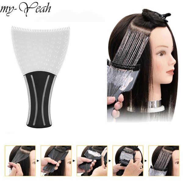 

окрашивание стайлинг совет главная оттенок парикмахерская diy тарелка с красителем инструменты парикмахера волос окрашивание гребень дизайн, Silver