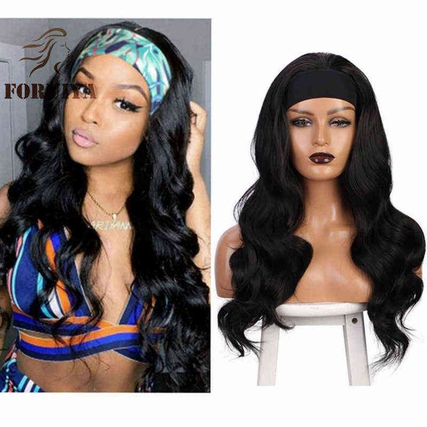 

hair foruiya xuchang european and american headscarf female headband s band chemical fiber head cover 220301, Black;brown
