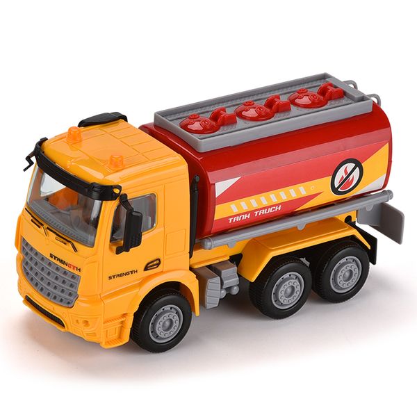 

abs plastic construction vehicle toy for kid learning cognition friction rescue cars toy tank truck gift