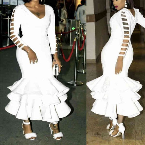 

casual dresses women white long dress v neck ankle length year eve bodycon party night dinner date robe winter big size 3pv5, Black;gray