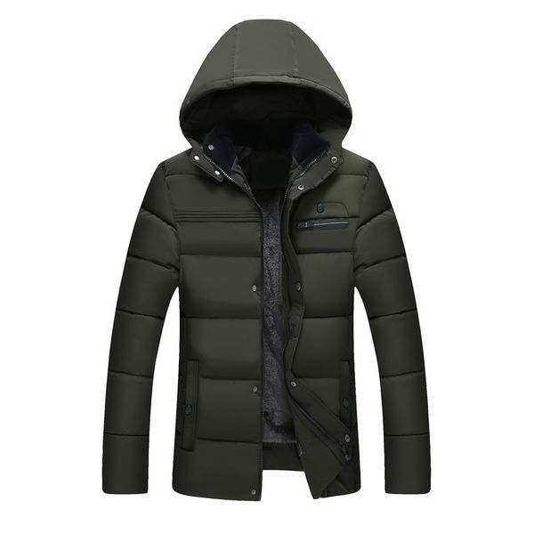 

brand middle-aged men's jackets cotton thickened overcoat for male plush jacket outer clothing kg-985, Black