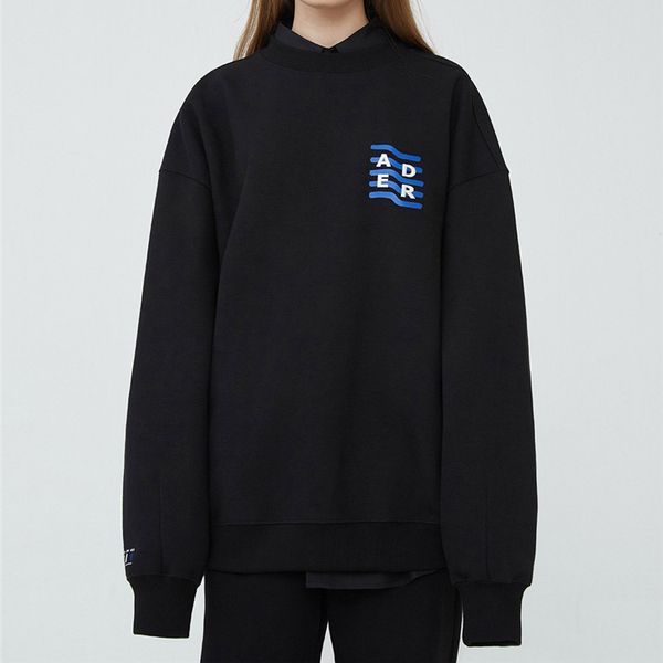 

2021 new fw 5th anniversary adererror sweatshirts crewneck embroidery ader error pullover clothes men 6udj, Black