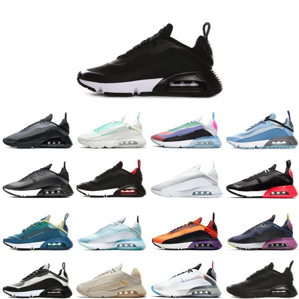 

2020 new fashion airscushion white magma orange sport shoes pure platinum duck camo triple black mens trainers sneakers