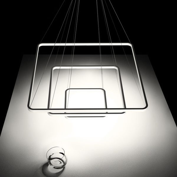 

2021 new minimalist and modern drove pendant lamp to the dining room kitchen hall creativity rectangle luminaire c4xv