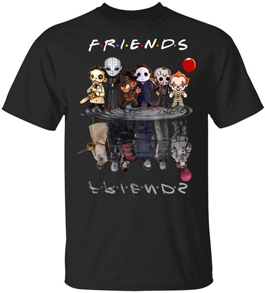 

friends halloween reflection michael penny freddy jason t shirt men women fitness plus size tee shirt sport hooded sweatshirt hoodie