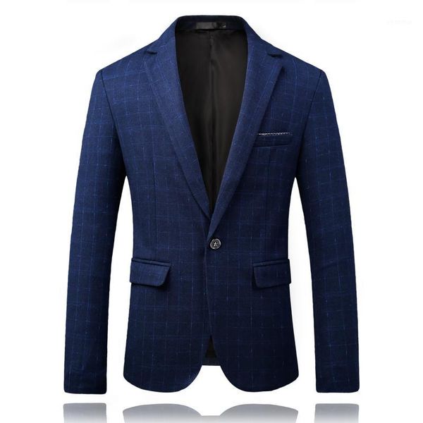 

men formal wear suits blazers slim fit suits jackets blue plaid jacket coats men wedding dress blazer jackets1, White;black
