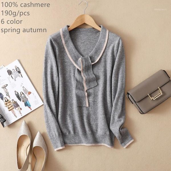 

naizaiga 100% cashmere v neck butterfly collar women female pullovers sweater , dlrp201, White;black