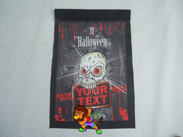 

human skeleton halloween 90*150cm polyester flag