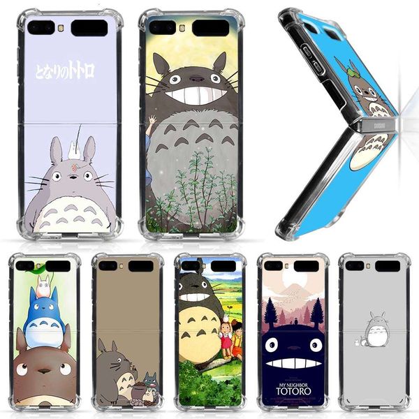 

samsung galaxy z flip 5g z flip 6.7 "tpu soft focus cute studio ghibli bobcat case mobile phone shockproof cover