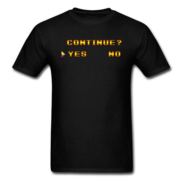 

continue yes or no gamer tshirt game geek arcade tees hip hop letter clothes black wholesale sport hooded sweatshirt hoodie men t shirt