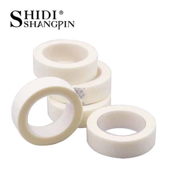 

shidishangpin 5 pieces eyelashes extensions breathable white non-woven cloth adhesive tape eyelash lash extension medical tape wmtmmn