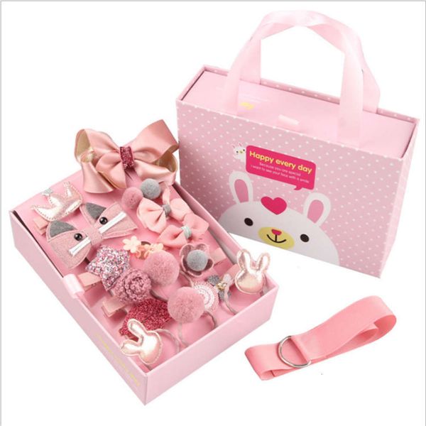 

new hair accessories cute princess baby girls' 18 piece children's hairpin set in korea, Silver