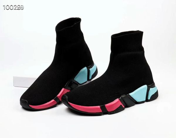 

new 19ss r brands casual shoes sneakers breathable and cracked men's leisure shoes size 38-46 delivery, Black